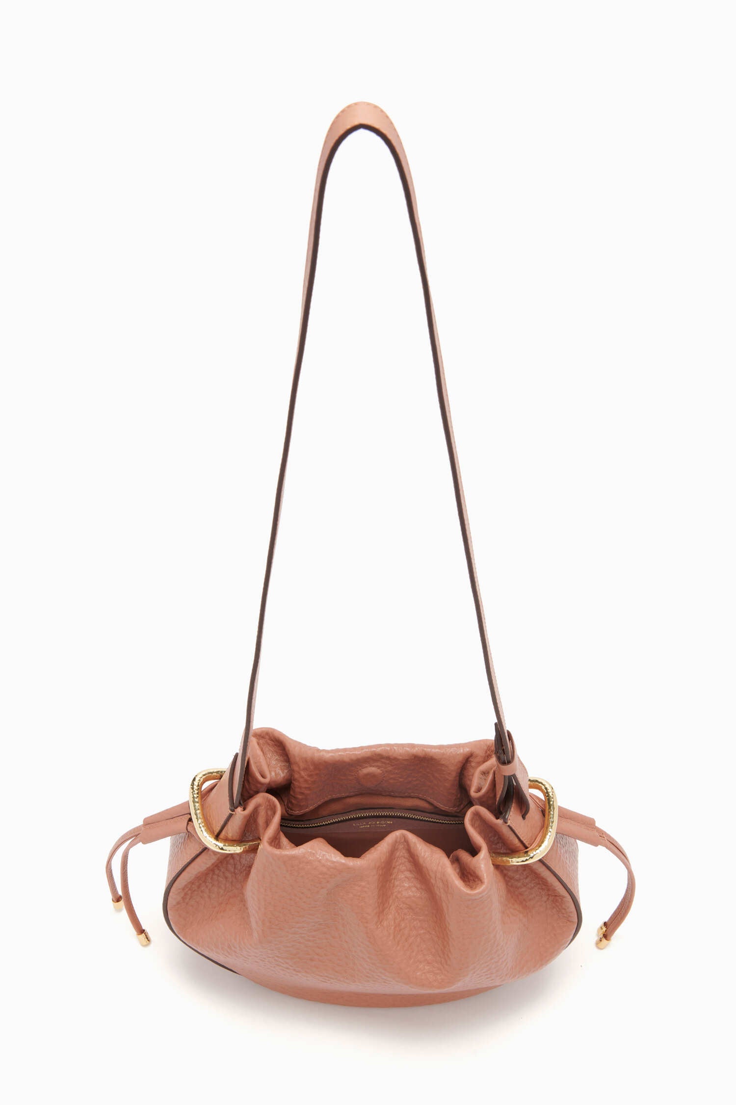 Tilda Ruched Crossbody - Pecan Brown