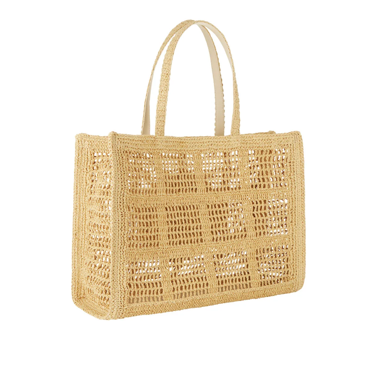 TORY BURCH Ella Large Crochet Tote - Natural