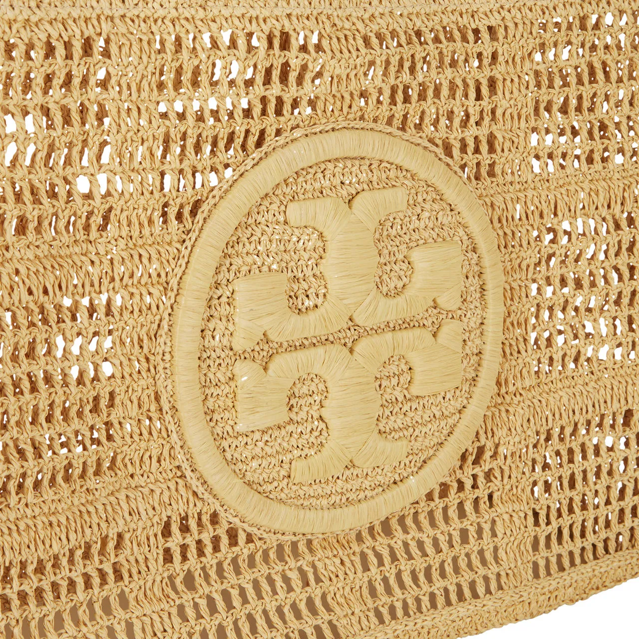 TORY BURCH Ella Large Crochet Tote - Natural