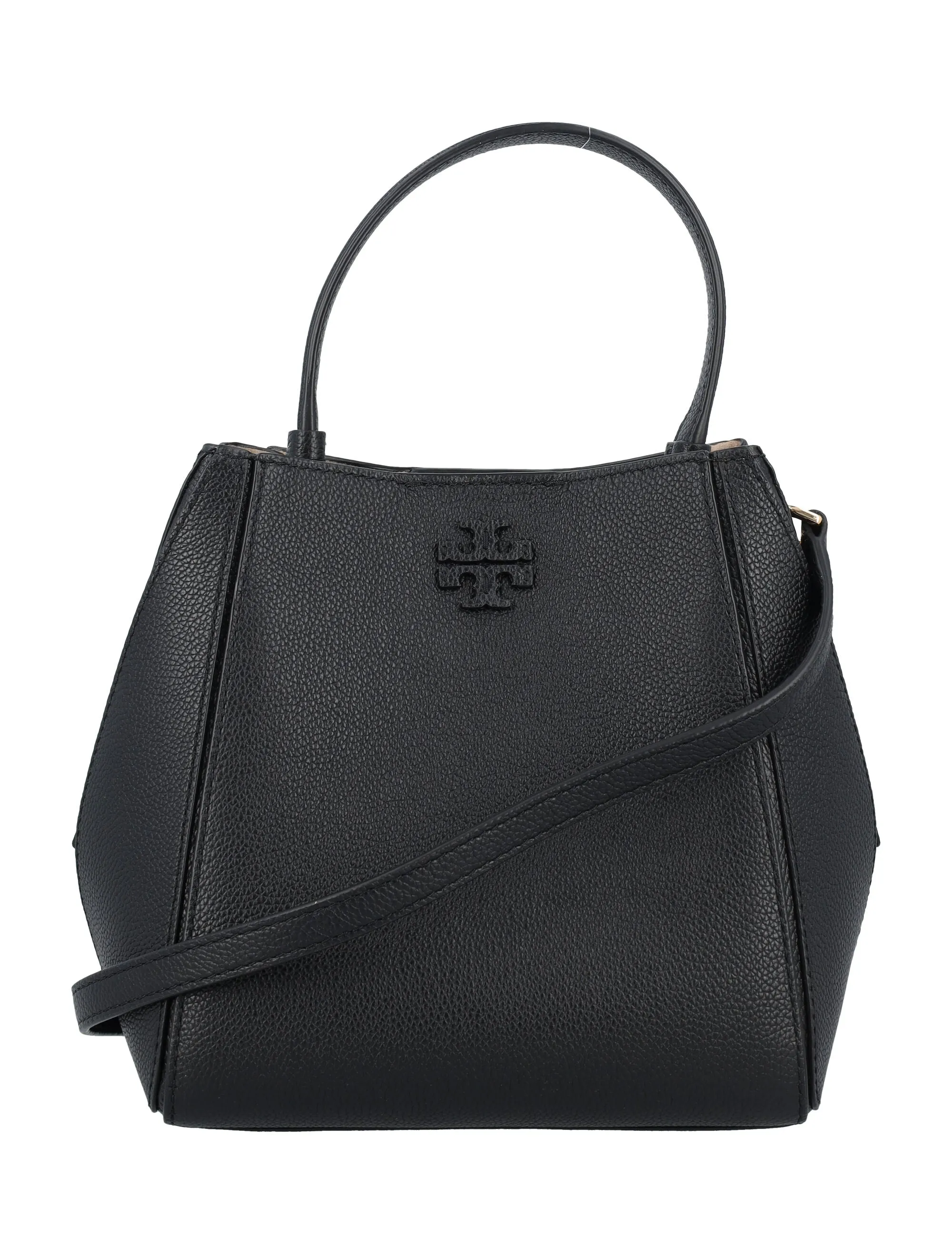 TORY BURCH Mini Pebbled Leather Bucket Handbag