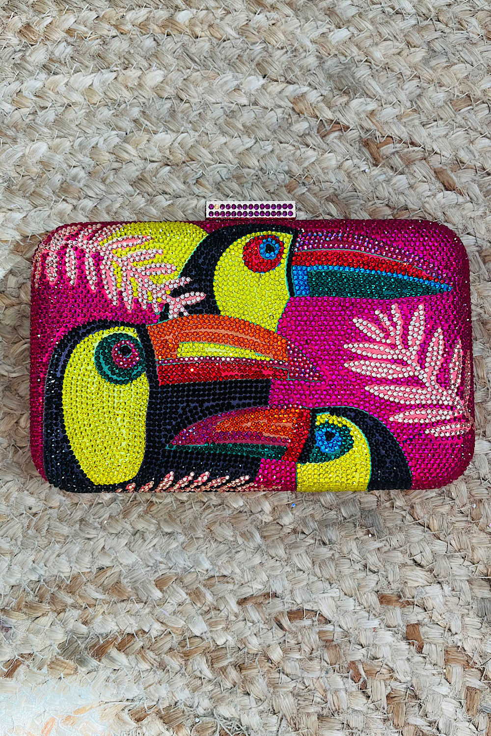 TOUCAN DO IT CLUTCH FUCHSIA