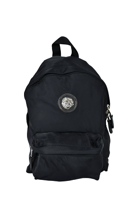 Versace Versus Black Nylon Lion Head Backpack