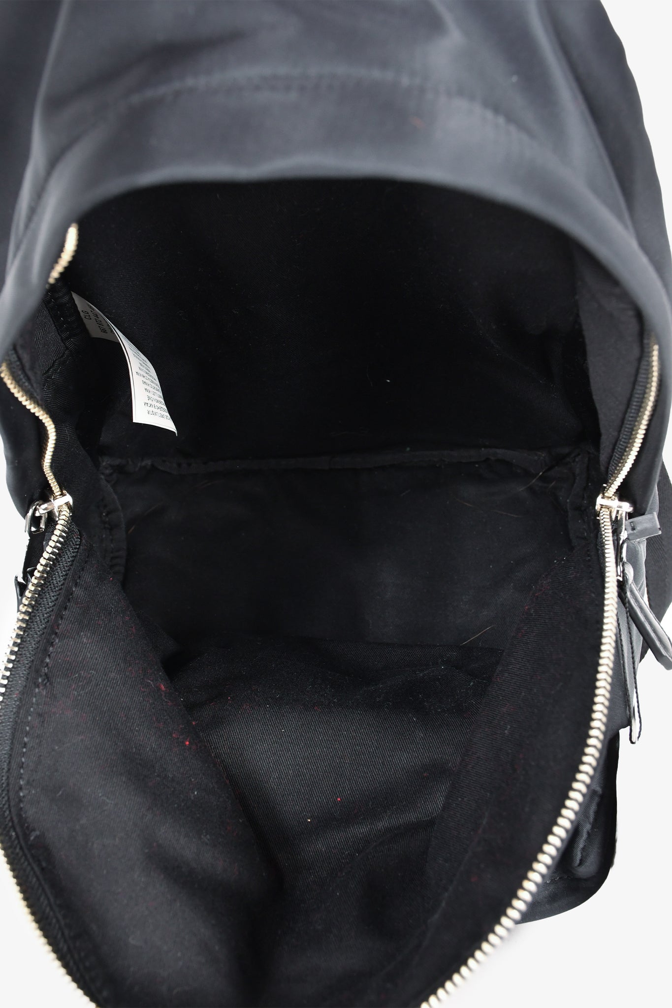 Versace Versus Black Nylon Lion Head Backpack