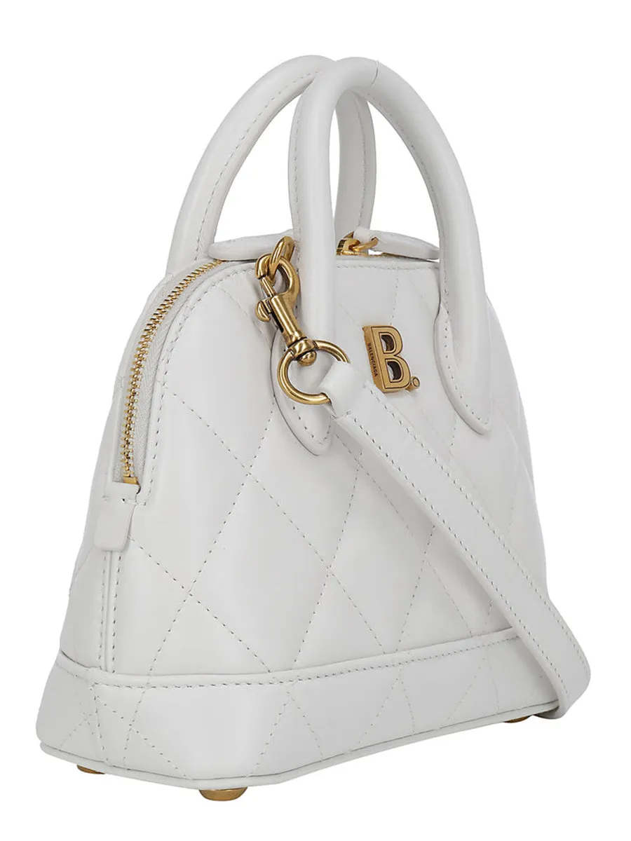 Ville Top Handle XXS White Quilted Leather Handbag