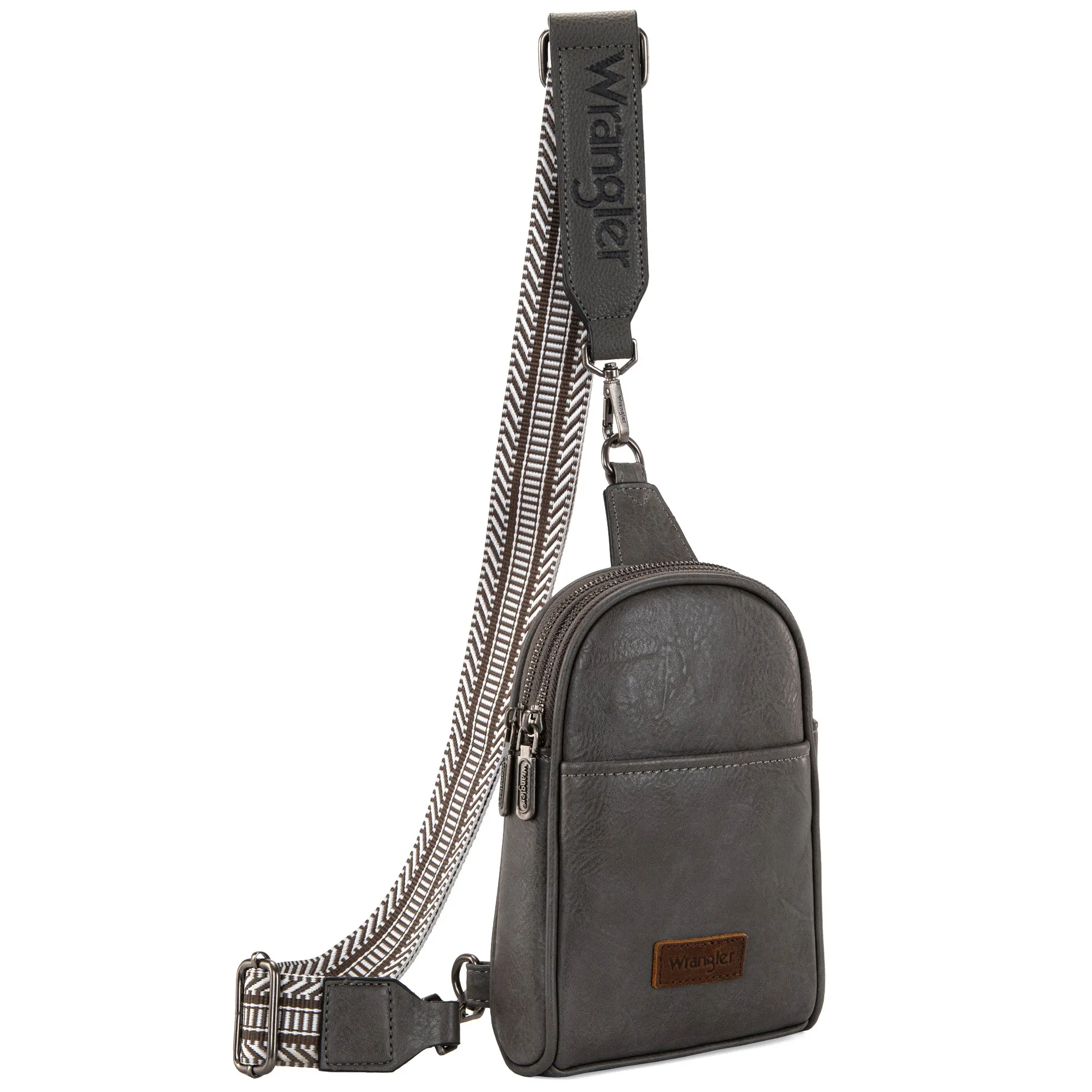 WG87-324 Wrangler Sling Bag/Crossbody/Chest Bag  - Grey