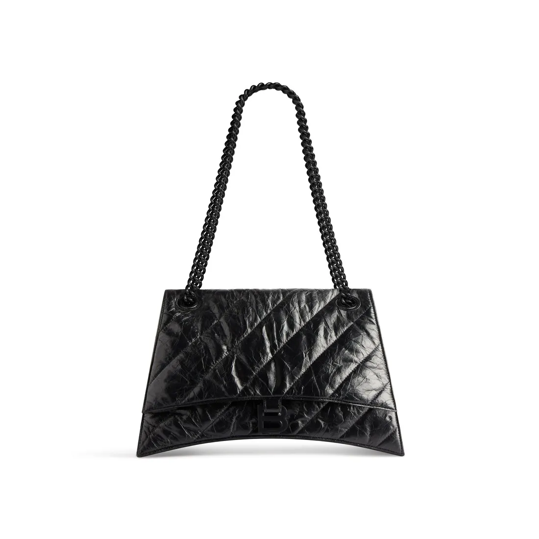      Women's Crush Medium Chain Bag Quilted  in Black 