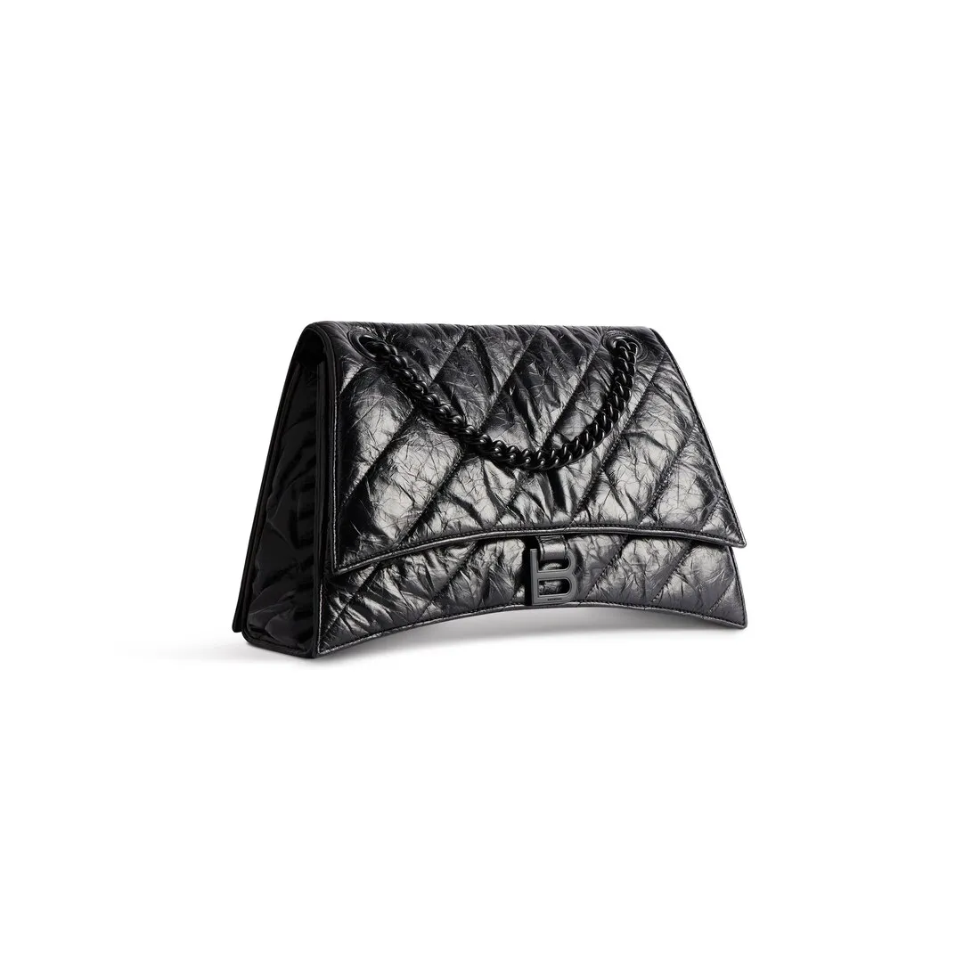      Women's Crush Medium Chain Bag Quilted  in Black 