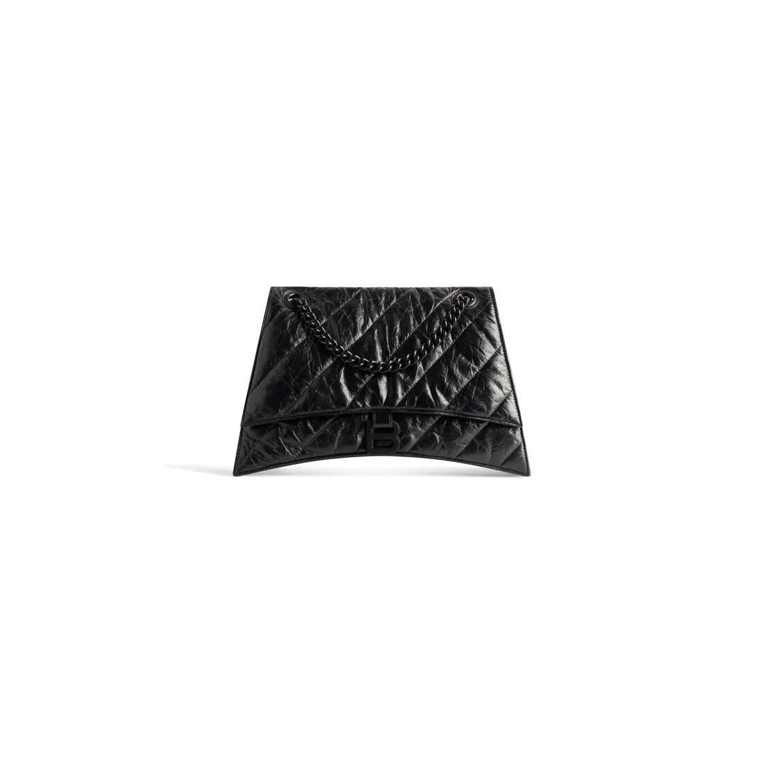      Women's Crush Medium Chain Bag Quilted  in Black 