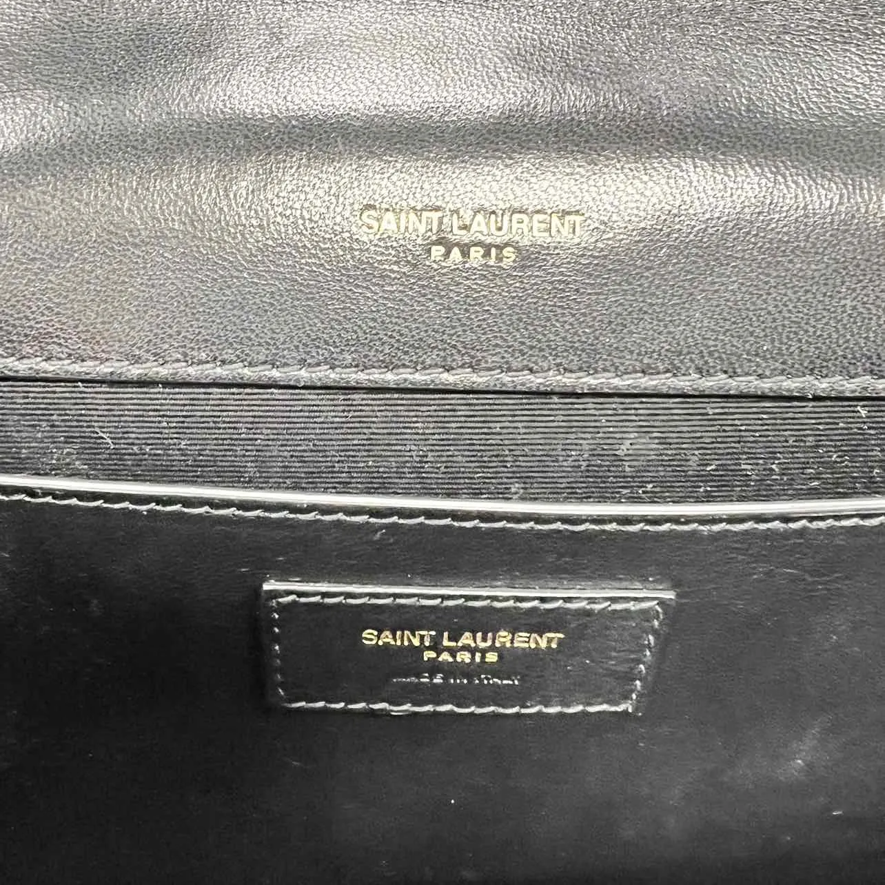 YSL Handbag CASSANDRA ENVELOPE New Black Size M