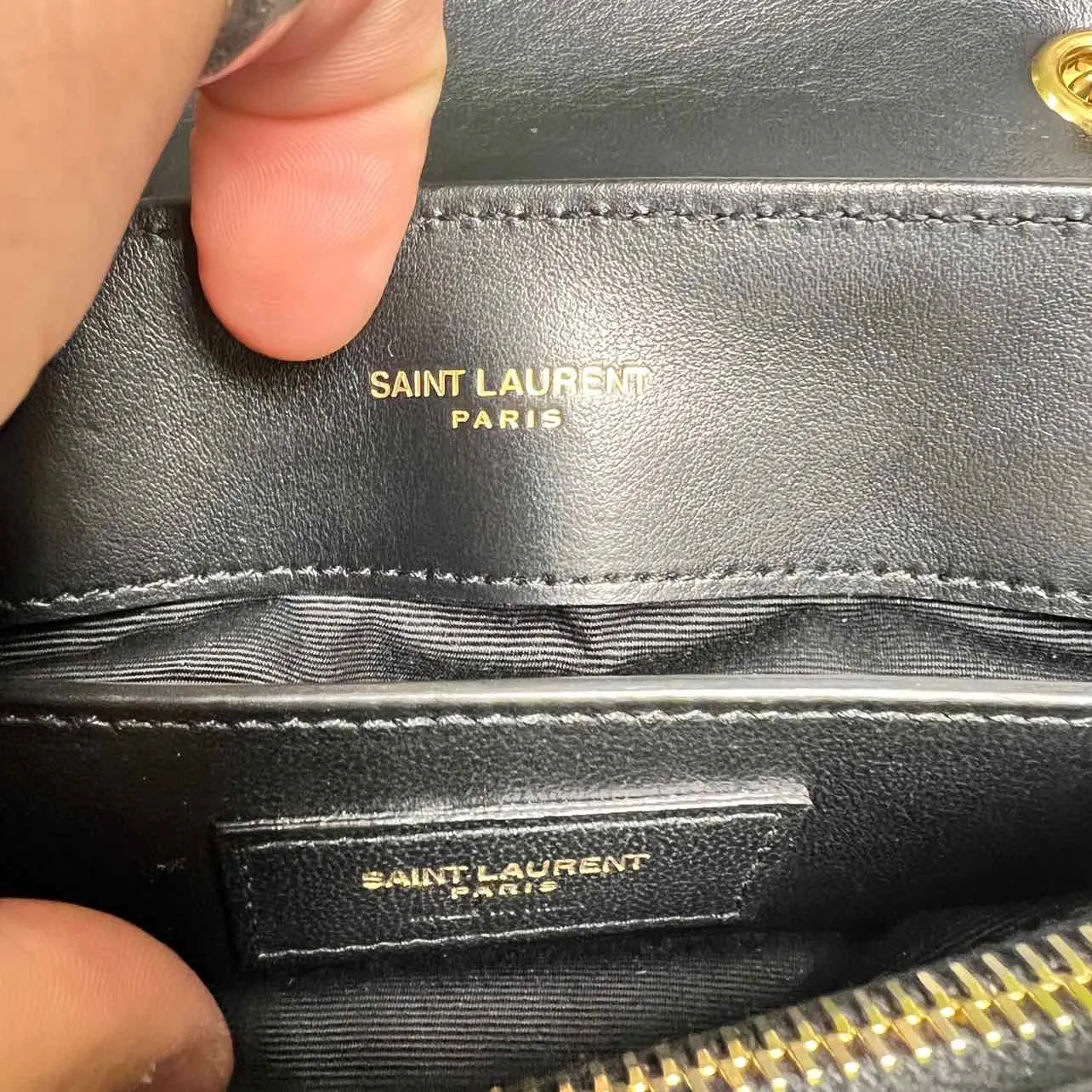 YSL Handbag LOULOU SMALL New Black Size Small