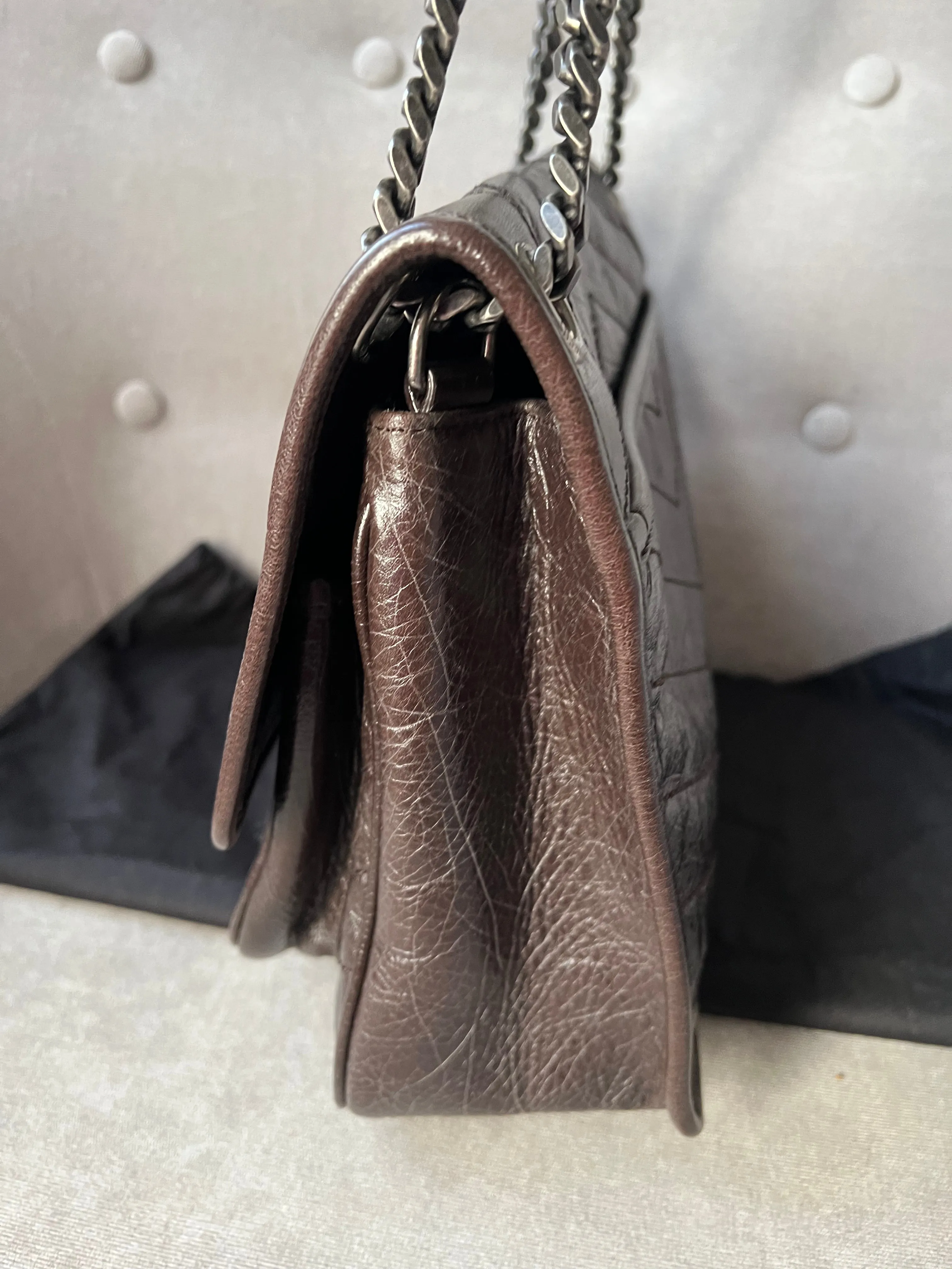 Yves Saint Laurent (YSL) Brown Medium Niki Chain Bag